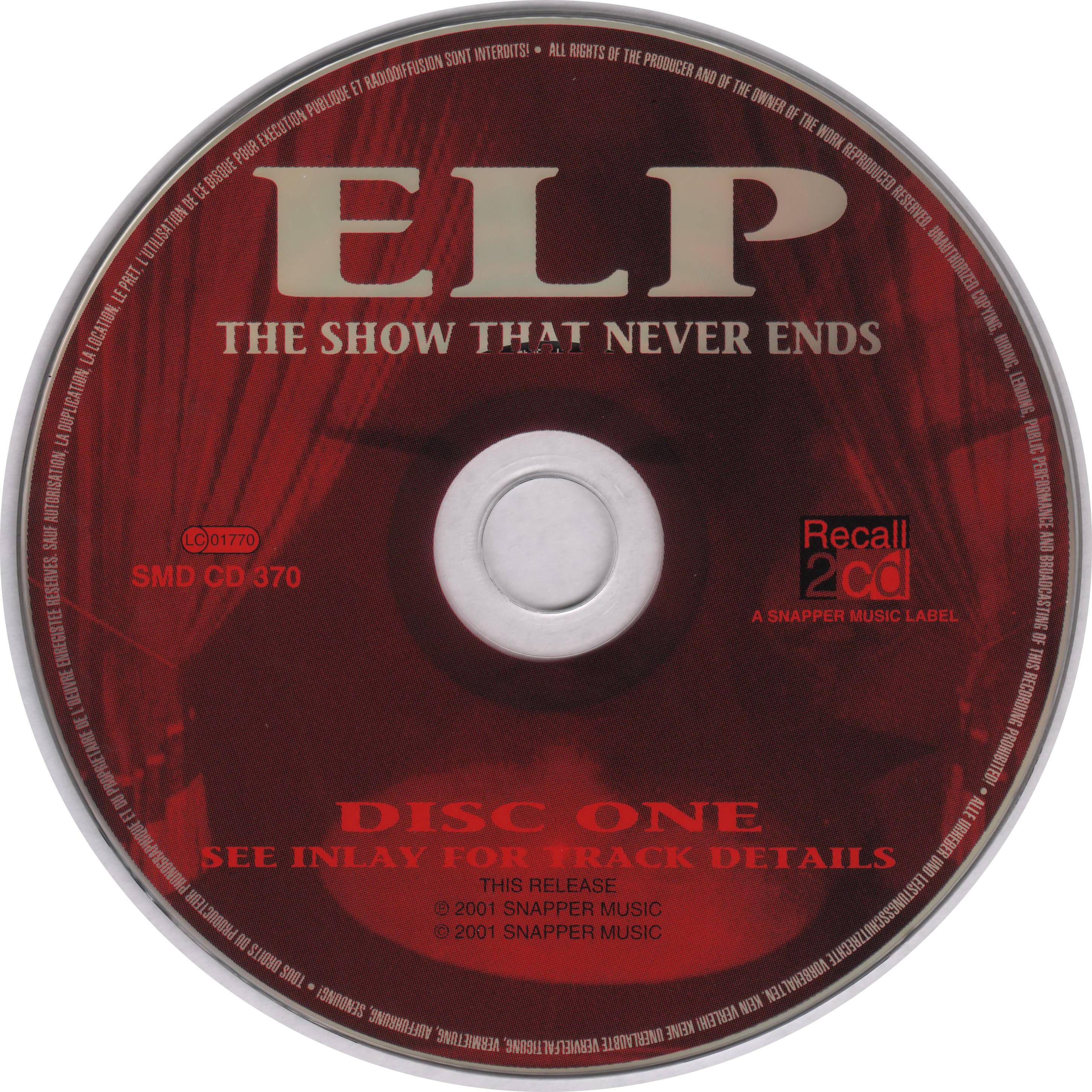 Emerson, Lake and Palmer The Show That Never Ends [cd1 uk]